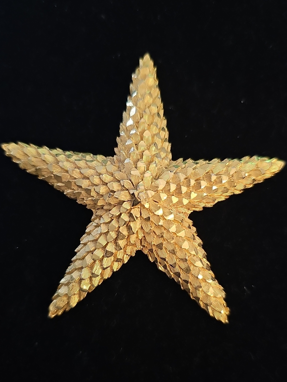 Unbranded Vintage Starfish Brooch Womens Size OS Gold Nautical Coastal Pin 5783